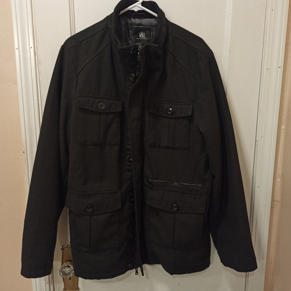 Men's Rock & Republic Military Jacket Size XL Perfect for Fall Season , NWOT
